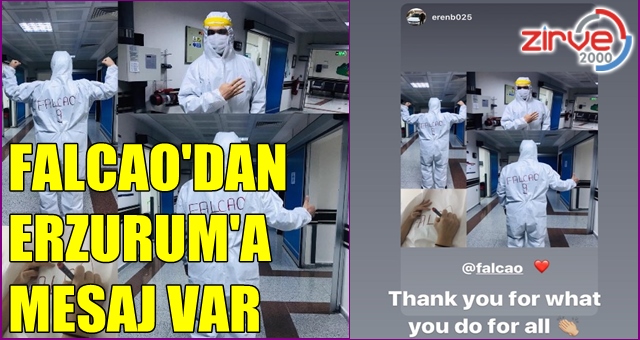 Falcao’dan o sağlık çalışanına teşekkür