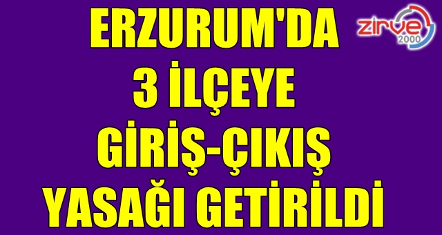 Erzurum’da Korona tedbirleri
