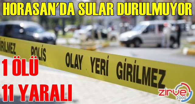 Horasan’da silahlı kavga