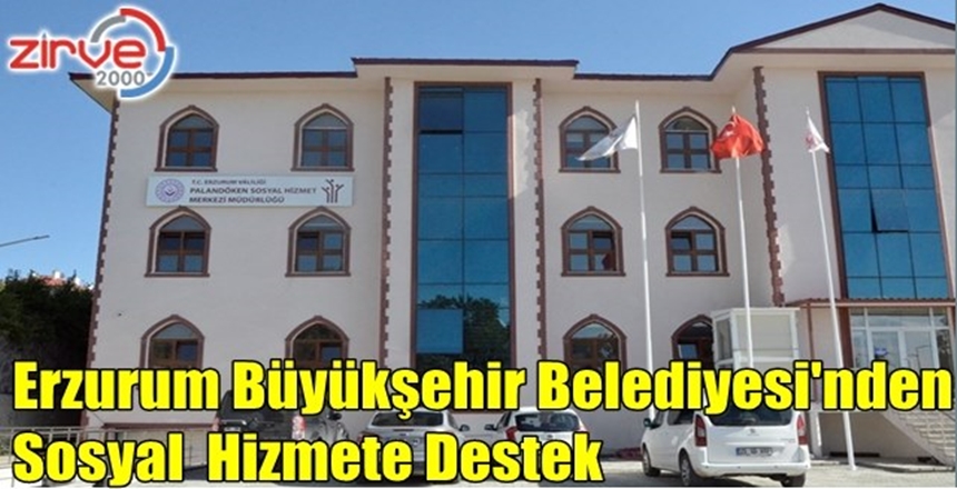Sosyal Hizmet Merkezinin çevre düzenlemesi Büyükşehir Belediyesi yaptı
