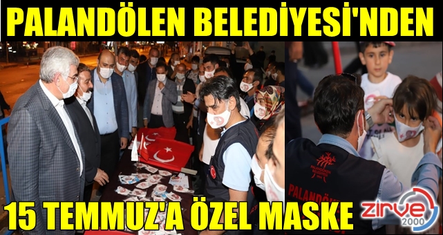 Palandöken Belediyesi’nden 15 Temmuz’a özel maske