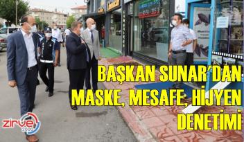 PALANDÖKEN’DE MASKE, MESAFE,TEMİZLİK DENETİMİ