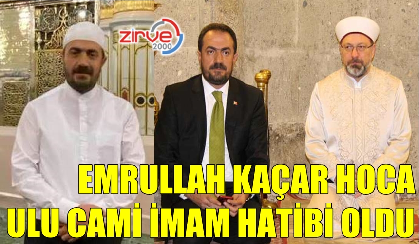 KAÇAR, ULU CAMİ İMAM HATİBİ OLDU