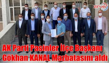 BAŞKAN KANAL MAZBATASINI ALDI