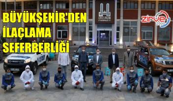 DEZENFEKSİYON TİMLERİ GÖREV BAŞINDA