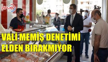 VALİ MEMİŞ MASKE DENETİMİ YAPTI