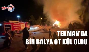 TEKMAN’DA OT YANGINI