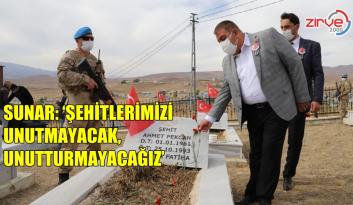 SUNAR YAVİ ŞEHİTLERİNİ UNUTMADI