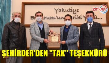 Şehirder’den Yakutiye Belediyesi’ne köy takları teşekkürü