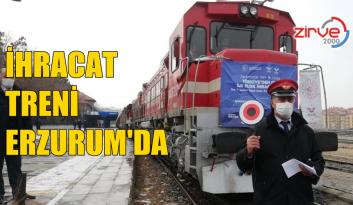Türkiye’den Çin’e ilk ihracat treni Erzurum’a ulaştı