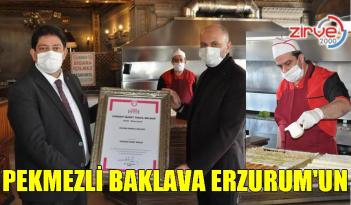 Erzurum coğrafi işaretli ürünlerine pekmezli baklavayı da ekledi