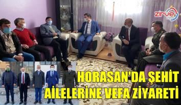 Kaymakam Dertlioğlu ve Başkan Sağlam’dan şehit ailelerine ziyaret