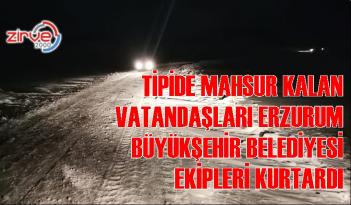 Kar ve tipi nedeniyle yolda mahsur kaldılar
