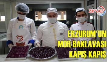 Mor baklava kadayıfı solladı