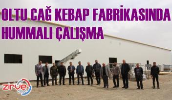 Oltu Cağ Kebap Fabrikasında makine ekipmanı kuruluyor