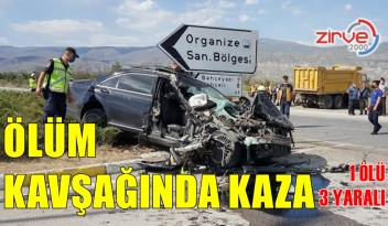 OTOMOBİL İLE KAMYON ÇARPIŞTI