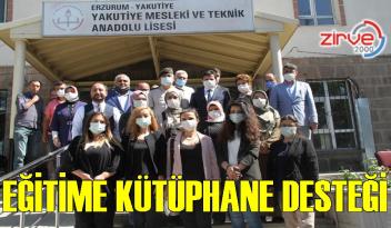 Erzurum eğitimine kütüphane desteği