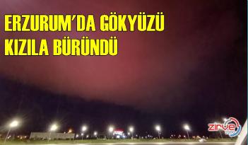 Erzurum’da garip bir hava olayı