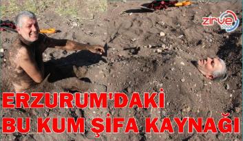 Şifayı kum banyosunda buluyorlar