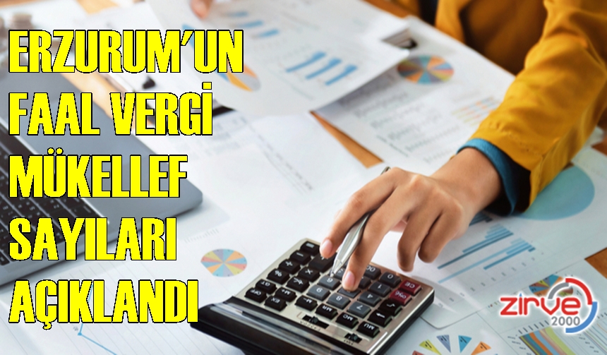 Erzurum Faal Vergi Mükellefi sayısı açıklandı