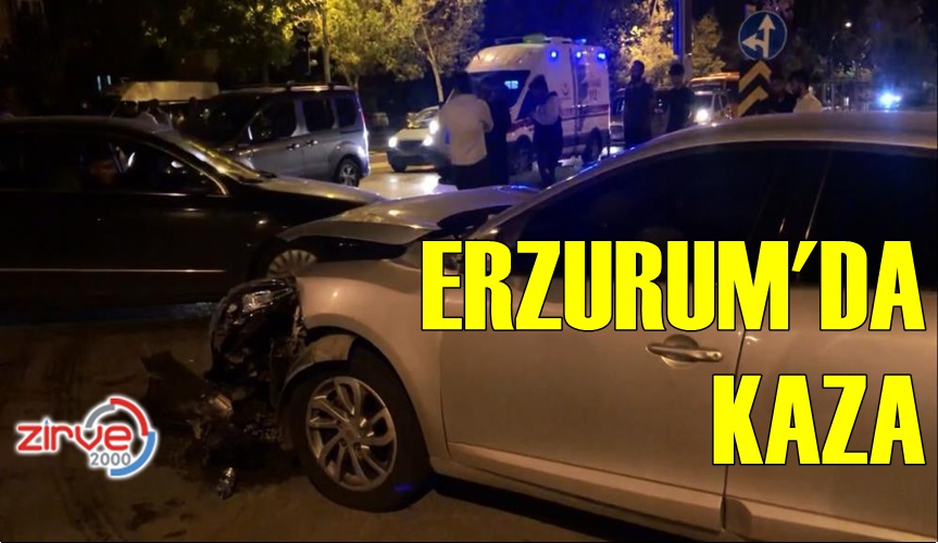 ERZURUM’DA KAZA 3 YARALI