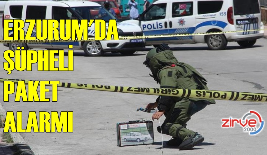 ŞÜPHELİ PAKET POLİSİ ALARMA GEÇİRDİ