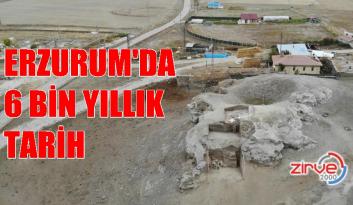 Erzurum’un 6 bin yıllık höyükte kalıntılara rastlandı