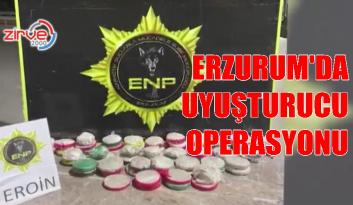 Erzurum’da uyuşturucu operasyonu: 13 tutuklama