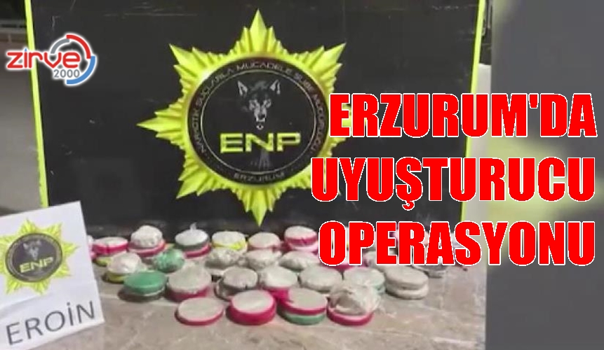 Erzurum’da uyuşturucu operasyonu: 13 tutuklama