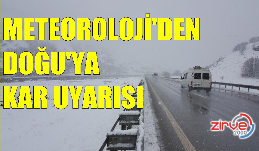 Doğu Anadolu’da karla karışık yağmur bekleniyor
