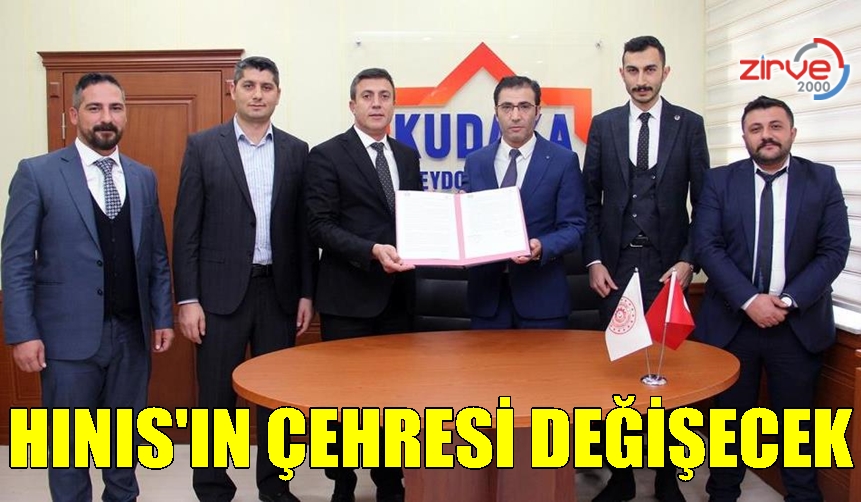 Tarihi ilçe Hınıs’ın çehresi Kudaka ile değişiyor