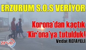 Şehir merkezinde hava kirliliği S.O.S veriyor..