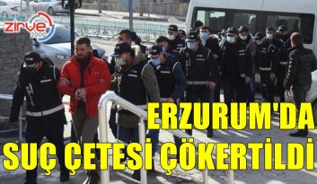 Erzurum’da suç çetesi çökertildi