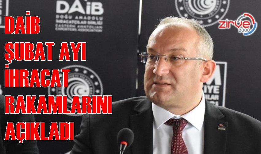 ŞUBAT AYI İHRACAT RAKAMLARI AÇIKLANDI