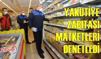 Yakutiye zabıtası marketleri denetledi
