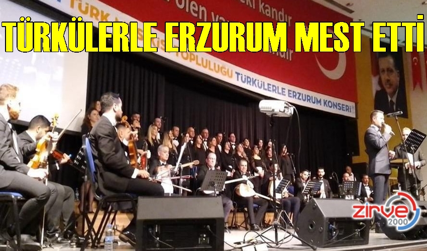 Türkülerle Erzurum Konseri ilgi gördü
