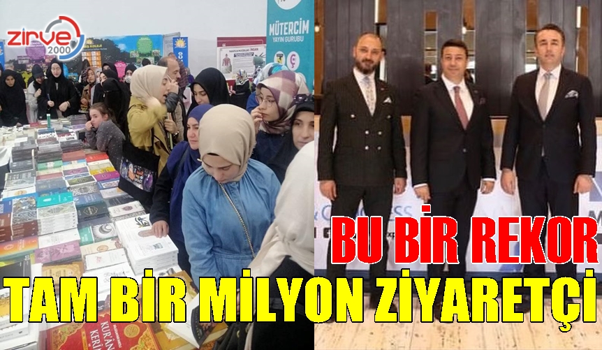 KİTAP FUARINI BİR MİLYON KİŞİ GEZDİ