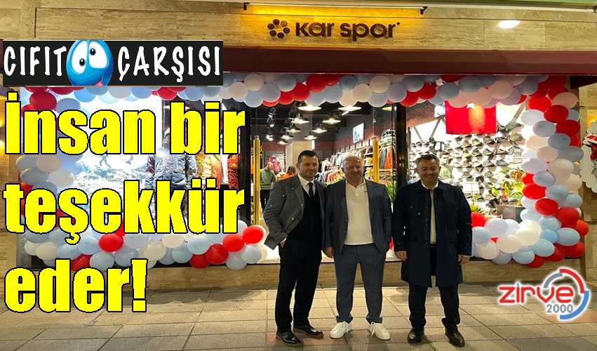 İnsan bir teşekkür eder!