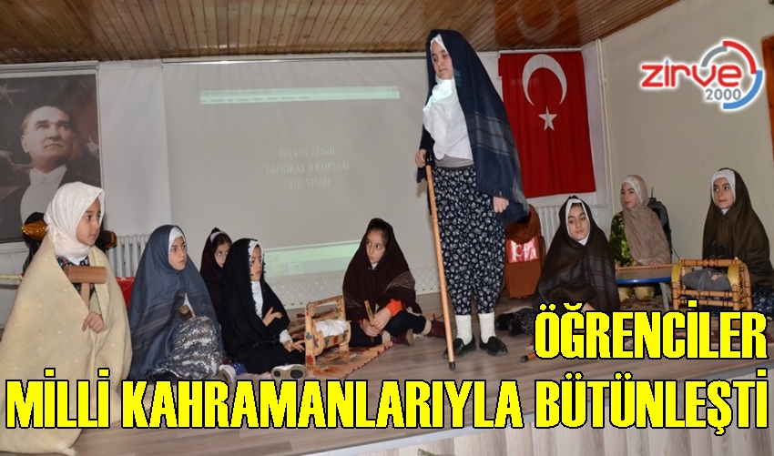 ÖĞRENCİLER MİLLİ KAHRAMANLARIYLA BÜTÜNLEŞTİ