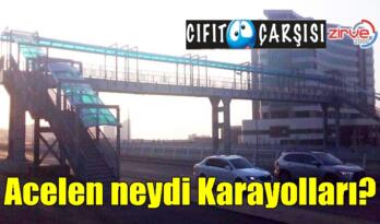 ‘Şipşak üstgeçit’in merdivenleri yürüyen değil, ayağı kaldırıma geliyor!