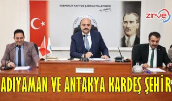 Adıyaman ve Antakya Belediyesi Aziziye’ye kardeş oldu