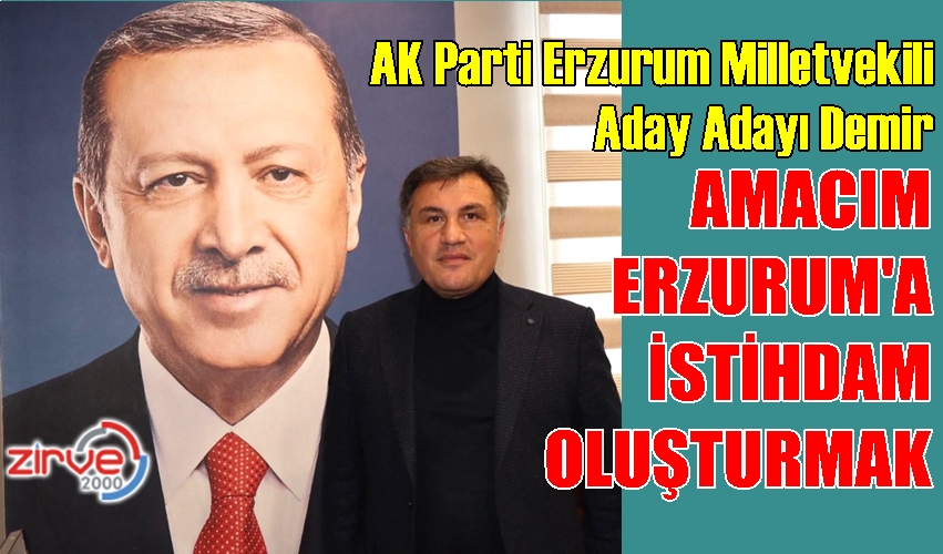Demir:Siyaset demek ülke için eser üretmek, millete hizmet etmek demektir