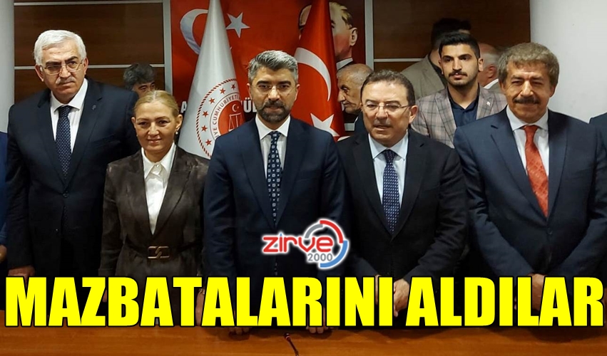 AK PARTİLİ VEKİLLER MAZBATALARINI ALDILAR