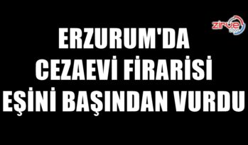 CEZAEVİNDEN KAÇTI EŞİNİ VURDU