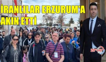 YÜZLERCE İRANLI ERZURUM’A GELDİ