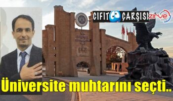 Üniversite muhtarını seçti..