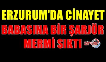 ERZURUM’DA CİNAYET. BİR ŞARJÖR MERMİ SIKTI.