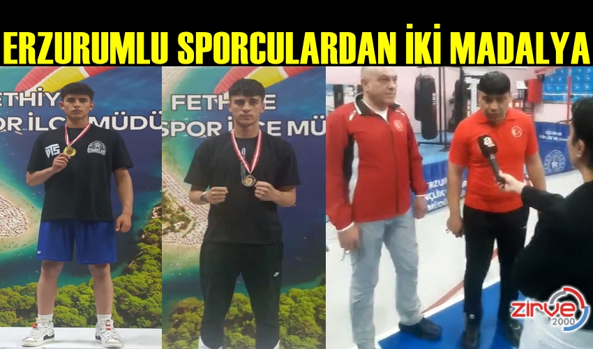 ERZURUM’A İKİ MADALYA İLE DÖNDÜLER