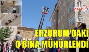 ERZURUM’DAKİ O BİNA MÜHÜRLENDİ