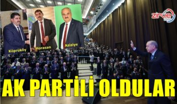3 BAŞKAN AK PARTİLİ OLDU